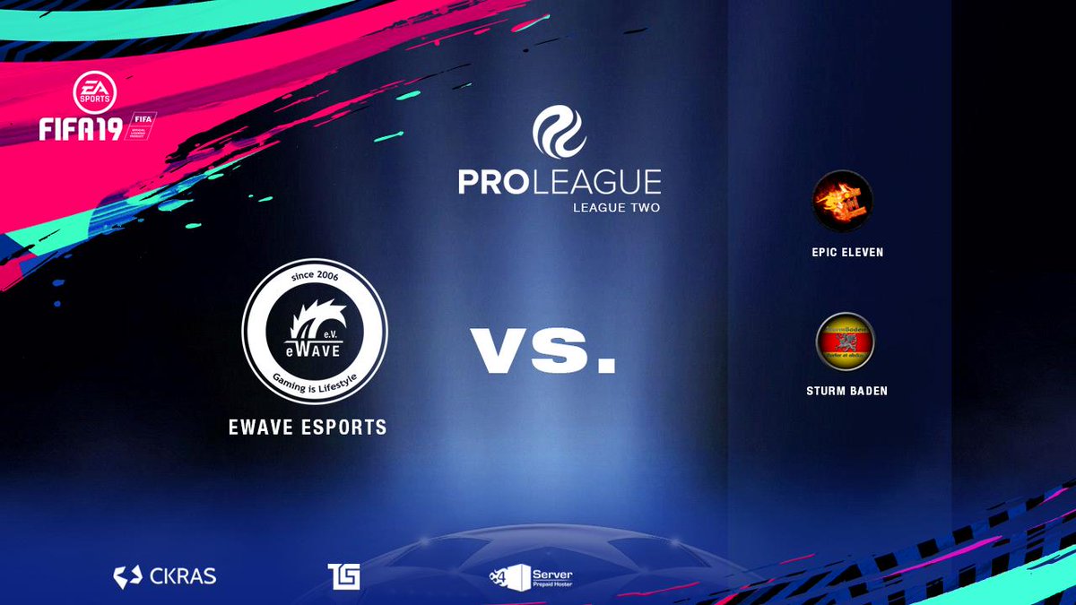 ewaveesports's tweet photo. 🔥@ProLeagueDe Liga2 Time🔥
Heute Abend werden die beiden letzten Spiele der aktuellen @ProLeagueDe Liga2 ausgespielt.💪

⚽️ 20.30 vs #EpicEleven
⚽️ 21.00 vs #Sturm Baden

Ab 20.30 Uhr LIVE  bei 📺 https://t.co/qoQZZURkPe

#EWAVERUN💙 #EWAVEWIN❤️ #EZ4EWAVE💛 https://t.co/V5UQEqCRBy