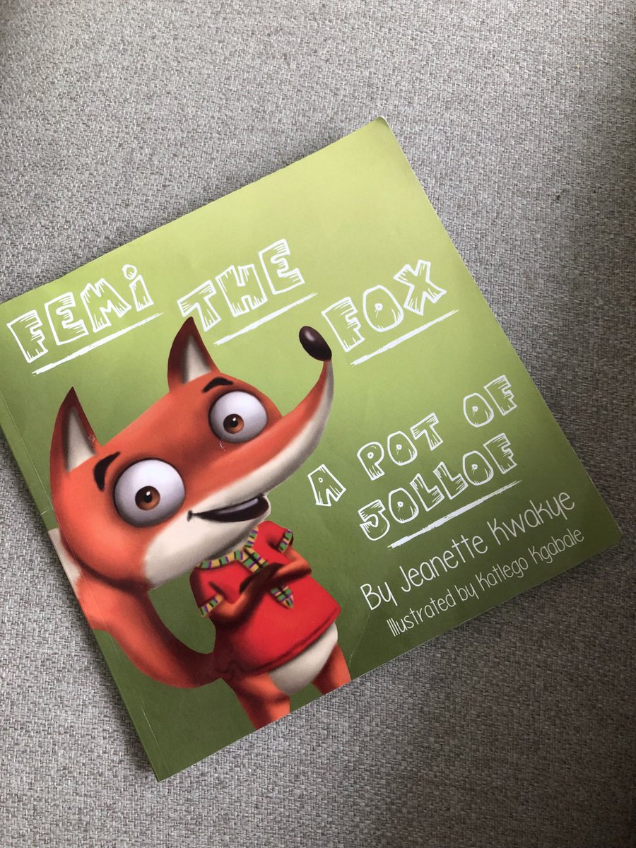 Conradihno's tweet photo. So a Ghanaian actually wrote a kids book about a Nigerian stealing Ghanaian jollof 😂😄. Then added the Ghanaian recipe at the back 😂

Jeanette Kwakye you’re the real MVP ✨😂

#FemiTheFox https://t.co/kMBs5QvG4G