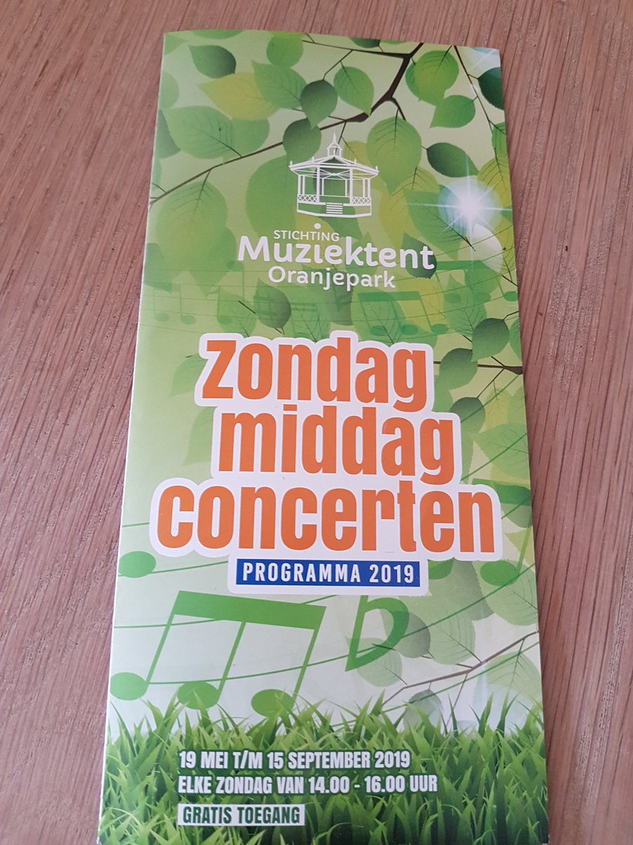MOranjepark's tweet photo. VANDAAG in ons mooie Oranjepark de volgende optredens: Kaiser swing quartet en tot dinsdag, zirn we u ook vanmiddag? #wieheefterzinineenmuzikalezondagmiddag ? https://t.co/32Aks7go6N