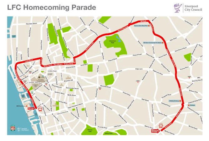 MerPolCityCen's tweet photo. #LIVERPOOL FC VICTORY PARADE: The parade is scheduled for 4pm today & there will be changes to services across the city. For further information click the links below.
#LFCParade: https://t.co/lMQ0MUUiVO
Travel: https://t.co/hPNbr6HMJj
#MPCommunityFirst #UCL #TravelSafe https://t.co/1vK4cAWqia