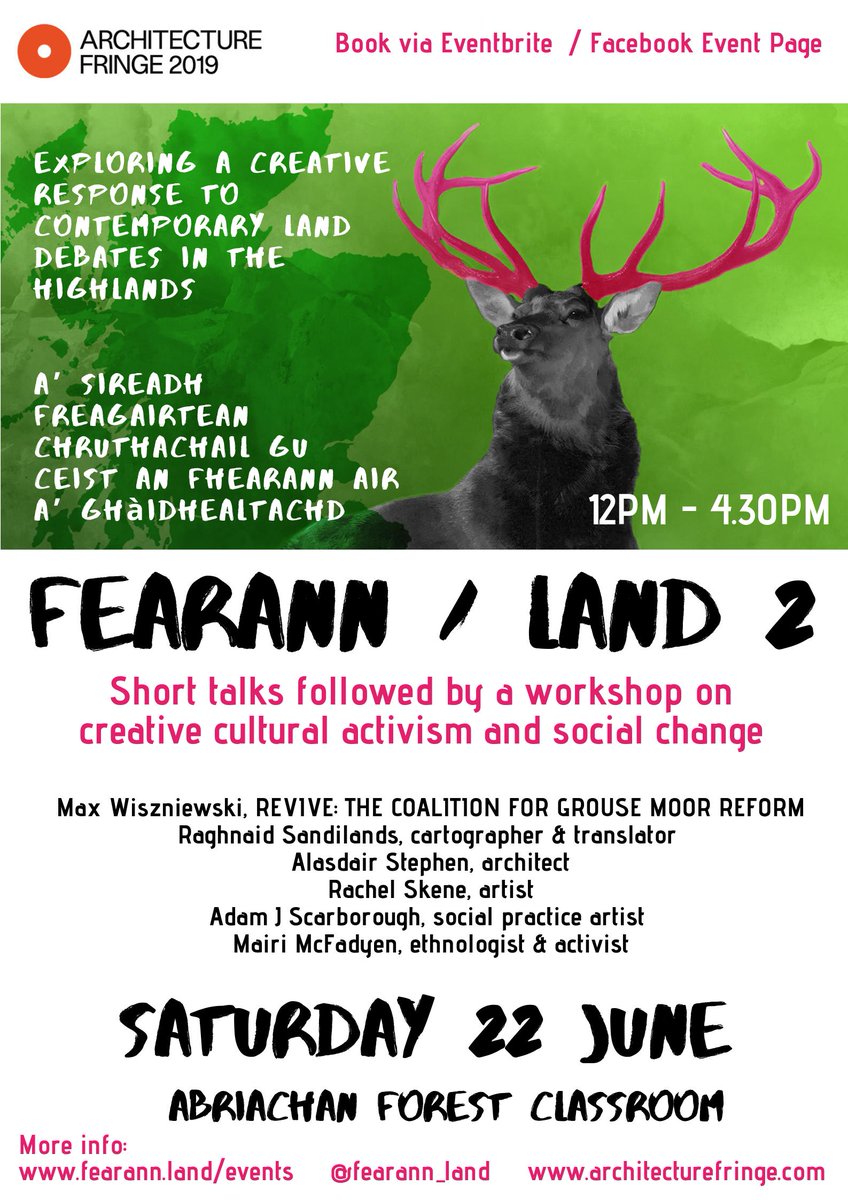 Fearann_Land's tweet image. The Architecture Fringe launches this week! Join us in @AbriachanForest on Sat 22 June, 12pm - 4.30pm - short talks and a workshop on creative cultural activism / Bothy Culture #ceilidh in the evening in Abriachan Village Hall, 7pm! 🎻🎶 Find out more here fearann.land/events
