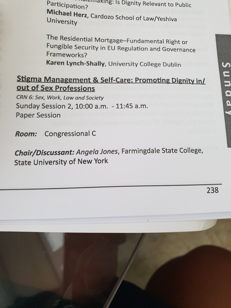 corbeau_1863's tweet image. Up next: &apos;Stigma Management &amp;amp; Self-Care: Promoting Dignity in/out of Sex Professions&apos; #sexwork #crn6_dc2019 #LSA2019
