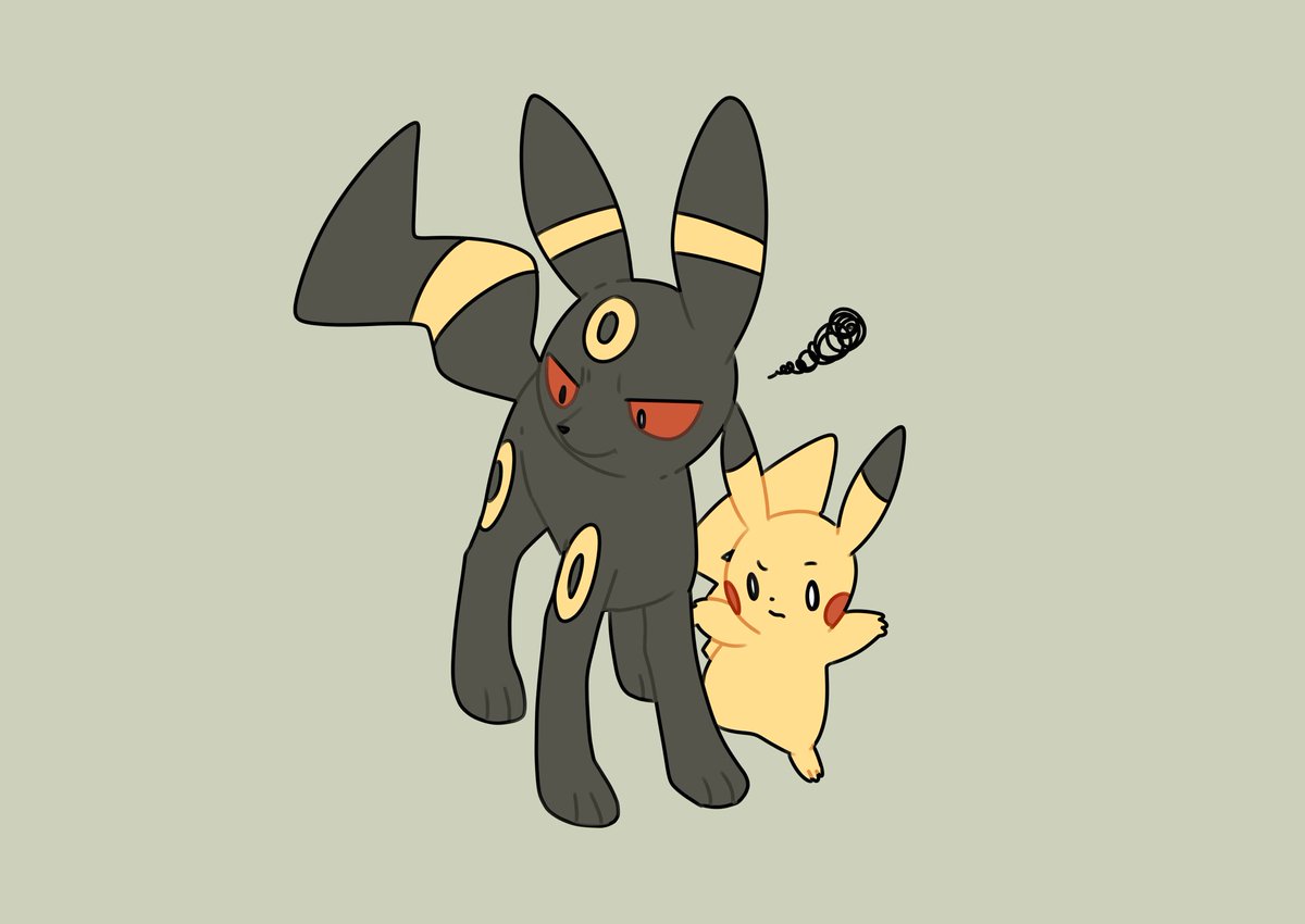 umbreon pokemon (creature) no humans simple background closed eyes smile open mouth fang  illustration images