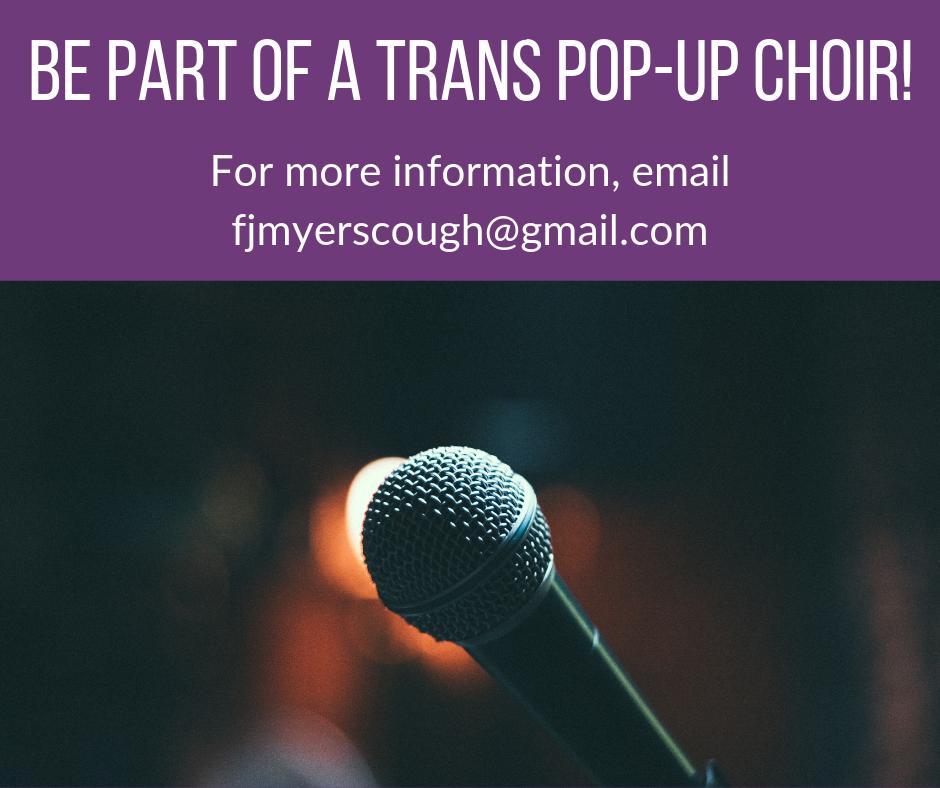TPrideBristol's tweet photo. #ICYMI Be part of a pop-up choir for #TransPrideSW! See more details on our Facebook page here: https://t.co/NlYpWKVtcW https://t.co/eAkfjeqbuY