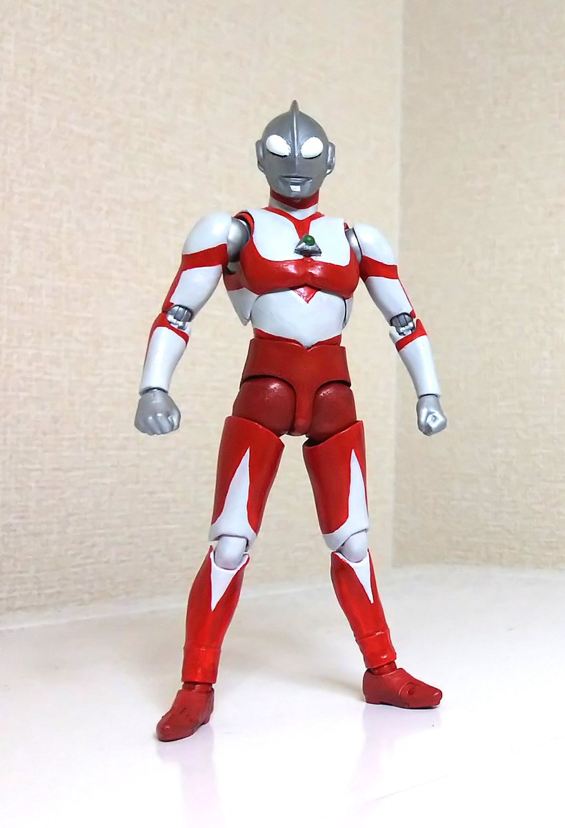 フィギュアーツ改造・ウルトラマンG、とりあえず完成。今回つや有りの