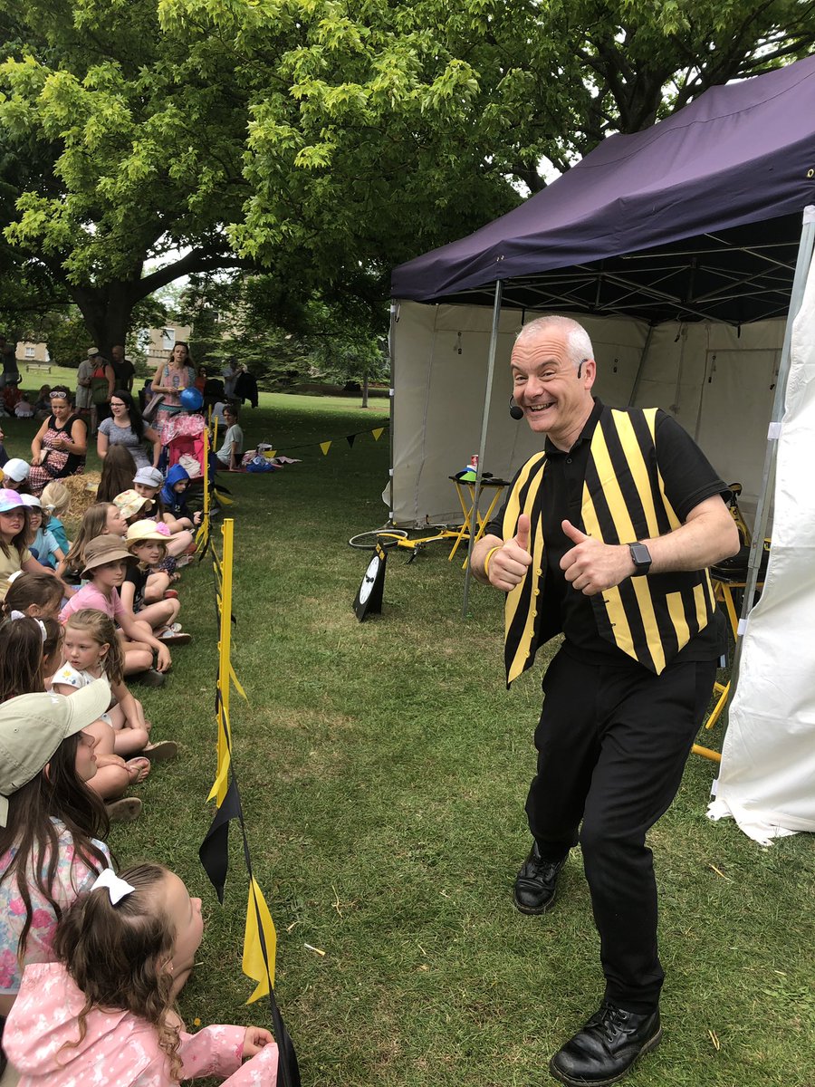Colonel Custard - about to start in the performance area.... #headingtonfest #hf2019