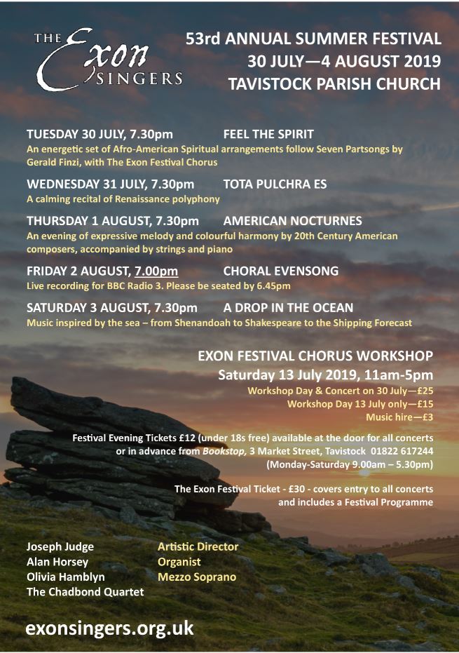 The Exon Singers (@theexonsingers) on Twitter photo Exon Singers Festival 2019 programme announced. Visit our website or Facebook for more details <a href="/MusicMagazine/">BBC Music Magazine</a> <a href="/BBCRadio3/">BBC Radio 3</a> <a href="/CIassicalMusic/">Classical Music News</a> <a href="/ClassicalMusic_/">Classical Music</a> <a href="/ClassicFM/">Classic FM</a> Exon Singers Festival 2019 programme announced. Visit our website or Facebook for more details <a href="/MusicMagazine/">BBC Music Magazine</a> <a href="/BBCRadio3/">BBC Radio 3</a> <a href="/CIassicalMusic/">Classical Music News</a> <a href="/ClassicalMusic_/">Classical Music</a> <a href="/ClassicFM/">Classic FM</a>