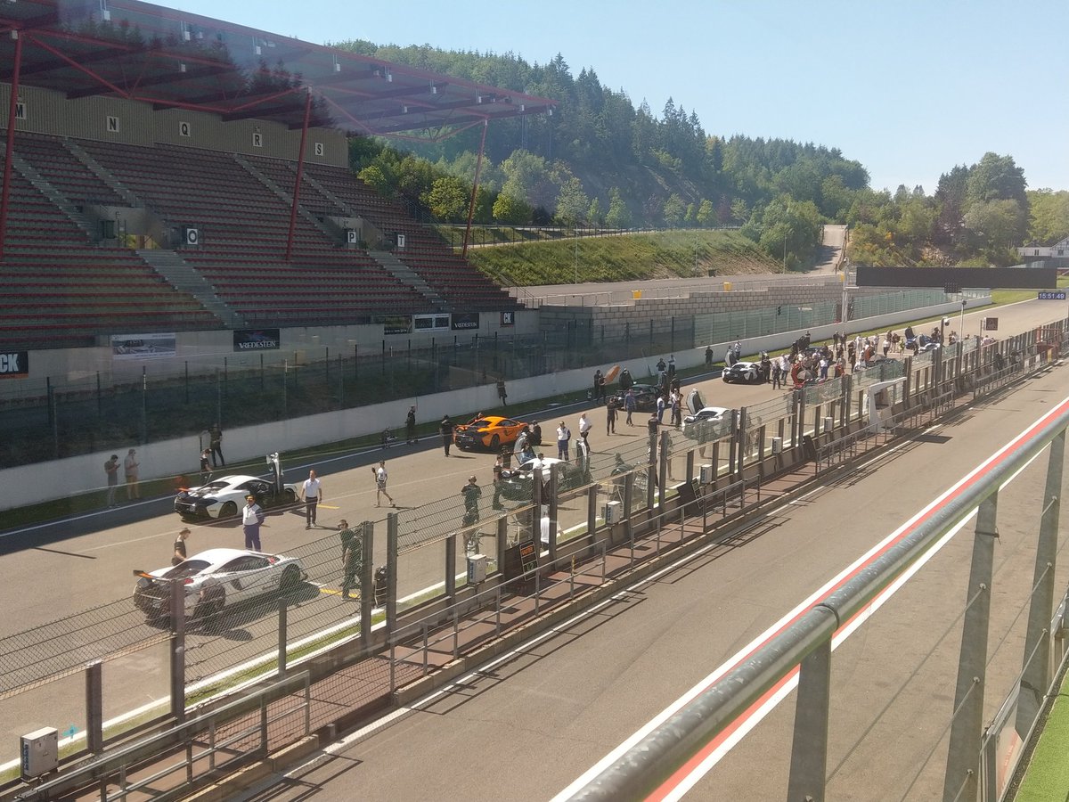 Is this really Spa? Fantastic weather for Pure McLaren weekend.