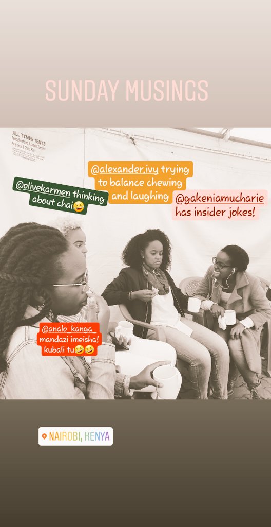 FlowerProjectKE's tweet image. We don't run on jet fuel... we like to take tea sometimes 🤣🤣🤣 #theflowerproject #blessed #sunday #praise #love #sistersquad #spirit #women #femaleband #africa #teatime #femaledrummer #femalekeyboardist #femaleguitarist #femalesaxophonist #femalebassist #femalepercussionist