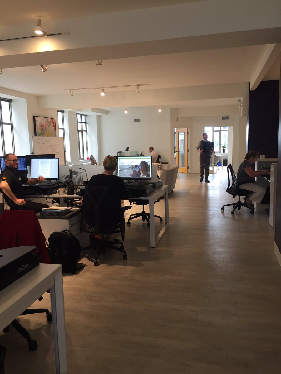 emilycarlisle07's tweet photo. Business sprinters hard at work finishing up the last of the slide decks and question banks. Even came in early today to do so! Next stop: peer review starting tomorrow morning. Grateful for everyone making #OER and #openatscale happen https://t.co/S9SYHKLflc