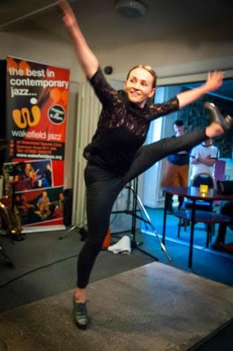 wakefieldjazz's tweet photo. Adele Joel (tap dancer) and Pete Rosser (piano/accordion), May 31 2019 https://t.co/3y7b6kqmHj https://t.co/im5e9hIBCb