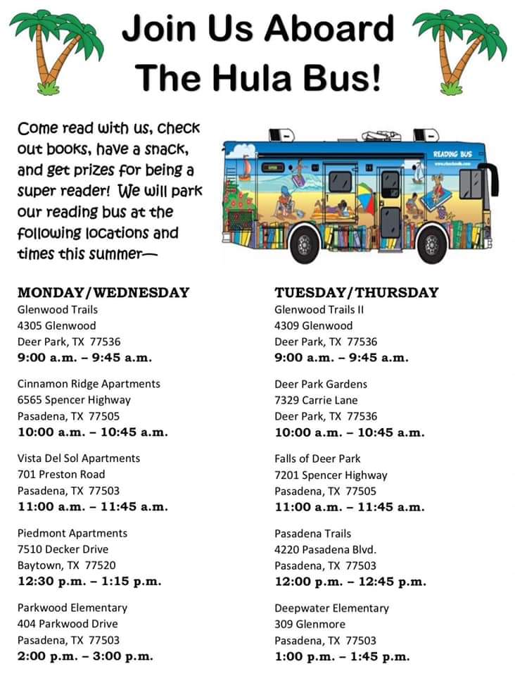 DPISD_ECC's tweet photo. .@DPISD_DWE is doing some amazing things for @DPISD students this summer. Look out for their Hula Bus! https://t.co/SXZ1gte61i