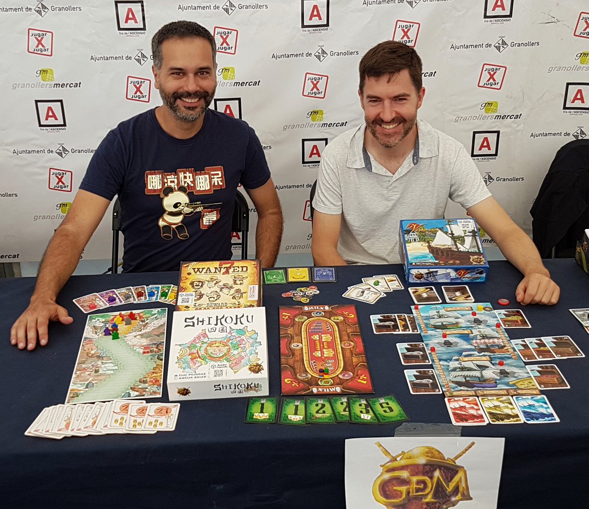 eloipujadas's tweet photo. Ahora si, estamos aqui @pinilano y yo con #Shikoku #Veracruz1631 y #Wanted7 de @Guerrademitos en @firajugarxjugar de #Granollers https://t.co/gLyse3VYX1