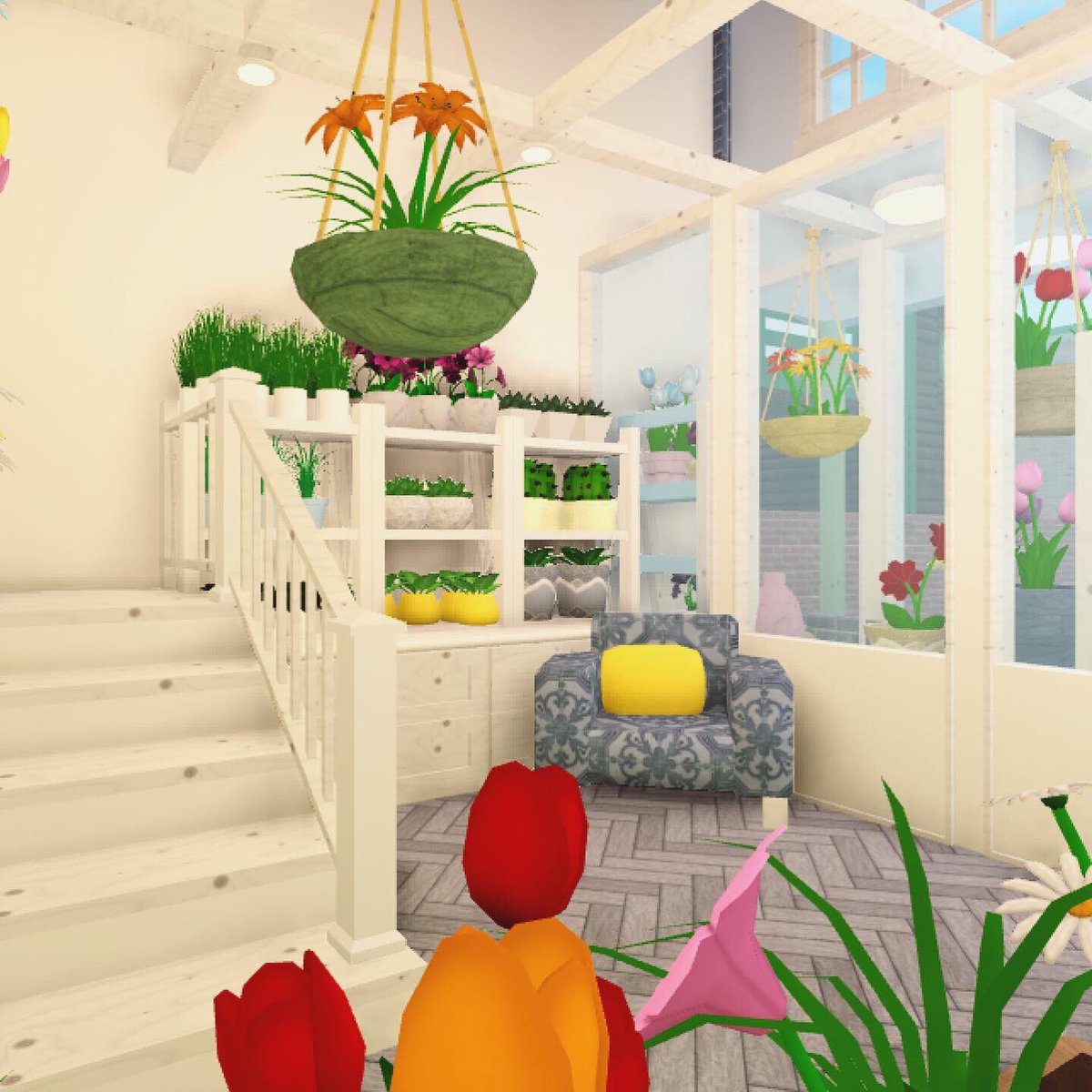 Spookles On Twitter I Added A Garden Shop To My Town Yesterday And It Turned Out Super Cute Check Out The Video For It Https T Co Cyd8hwuy79 Roblox Bloxburg Https T Co Qw5rtexgil