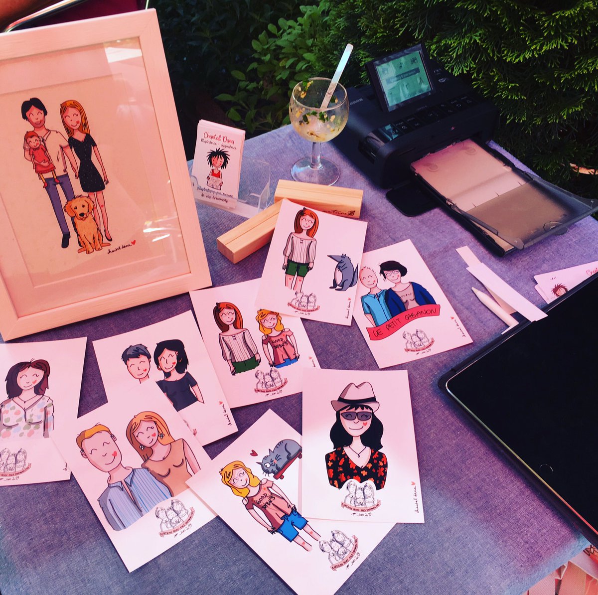 #bapteme #evenement #event je suis là pour illustrer vos événements et vous pouvez repartir avec votre #portrait