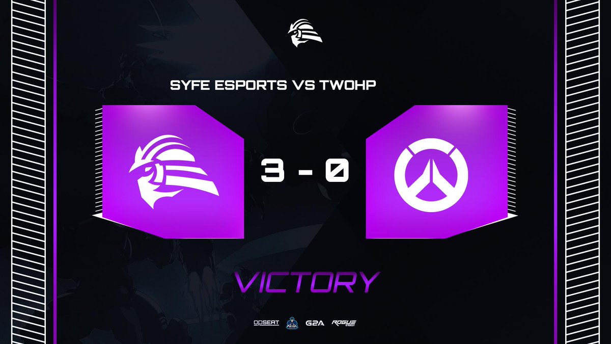 TeamSyfe's tweet photo. 🏆 #Victory
Victory is secured as we take down #TwoHP tonight in the #RiseUpperInvitational, GGWP!
✅3 - 0
#WeAreSyfe | #SyfeUp | @PlayOverwatch https://t.co/t3dDNsrSdJ