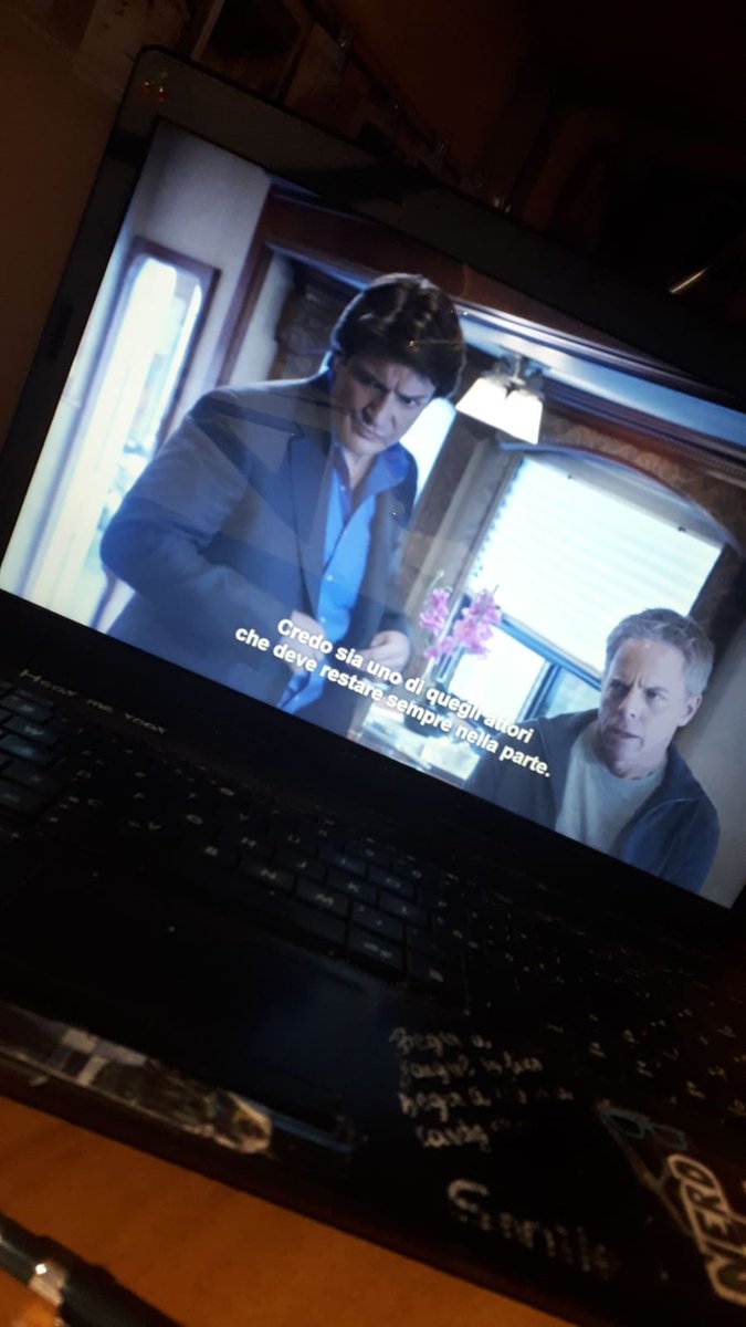 GiuliaFicosa's tweet photo. @NathanFillion 's roles: 
- @Castle_ABC: He fell in love with a cop.
- @therookie: He's training to become a cop.
- @nbcbrooklyn99: He's an actor who plays a cop.
#NathanFillion ❤ https://t.co/w4zTLaWHRR