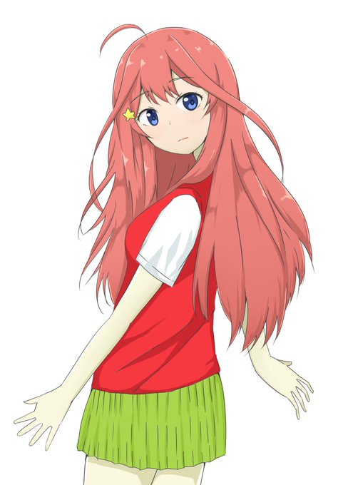 みらんさんがTwitterに投稿した中野五月(五等分の花嫁)のイラスト。