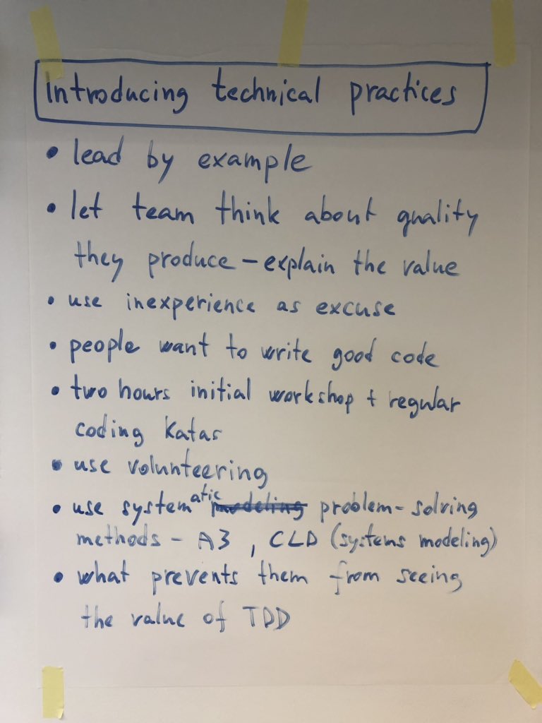 MJarcik's tweet photo. Introducing technical practices(TTD) with Robert 🛠🧰 #LeSSCoachCamp https://t.co/OGaEvpR3Zz