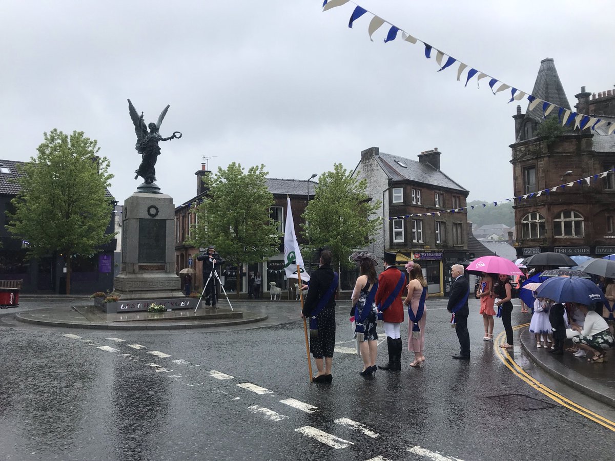 AnnanEskdPolice's tweet photo. KIRKING OF THE CORNET LOCKERBIE -   A good turnout this morning despite he weather. #ForwardLockerbie https://t.co/xEG6rrJkxt