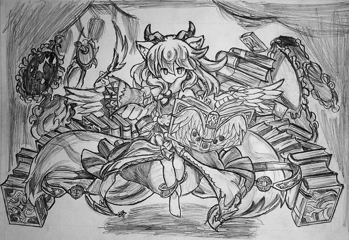 パズドラのイルミナちゃん完成しました!
#お絵描き好きさんと繋がりたい 
#パズドラ好きと繋がりたい 
#いいねした人全員フォローする 