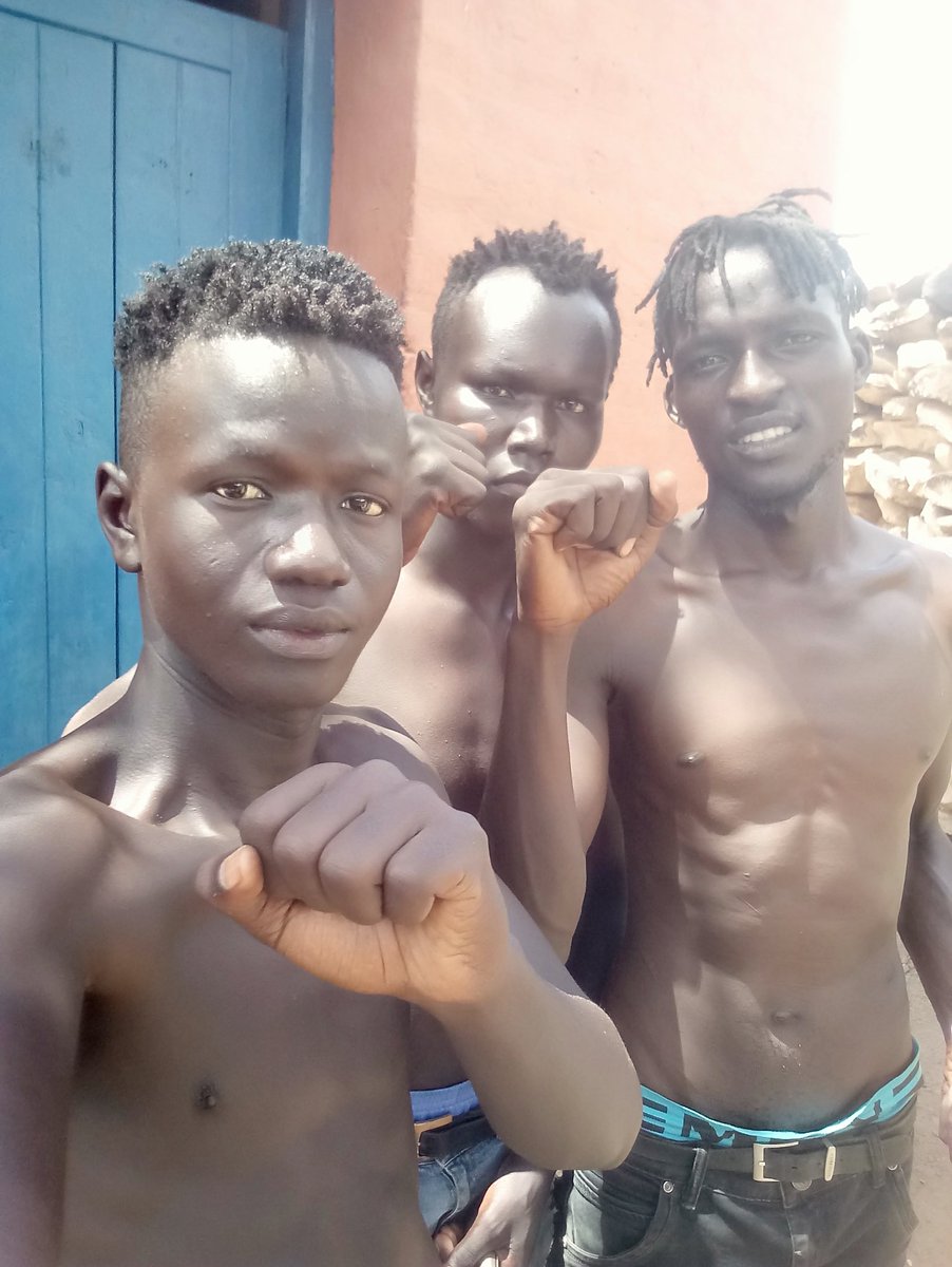 KenyaTuitakayo's tweet photo. These #RedVests comrades were wearing red T-shirts to the MADARAKA Day rally in Lodwar. Nanok didn't like it. He paid goons to beat them up. Police had to "arrest" them to protect them from the goons. Condition for release was they don't wear the red T-shirts.
#RedVestsProtests https://t.co/EozJn7KDM7