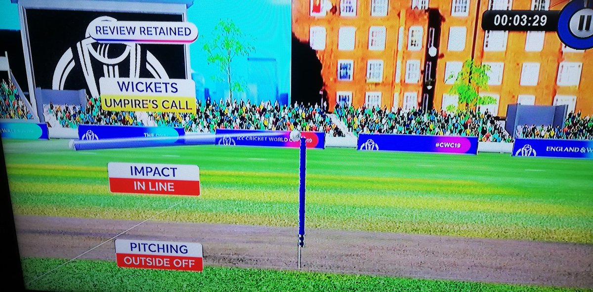 RoshanSogan's tweet photo. This was given not out in #SAvsBAN
#ICCWorldCup2019
If the ball clips the bail, its a wicket. So why isn't adding the bail allowed in reviews. That would constitute the ball being over 50%
@ICC_CWCLive @SuperSportTV https://t.co/PtWbPmlpPg
