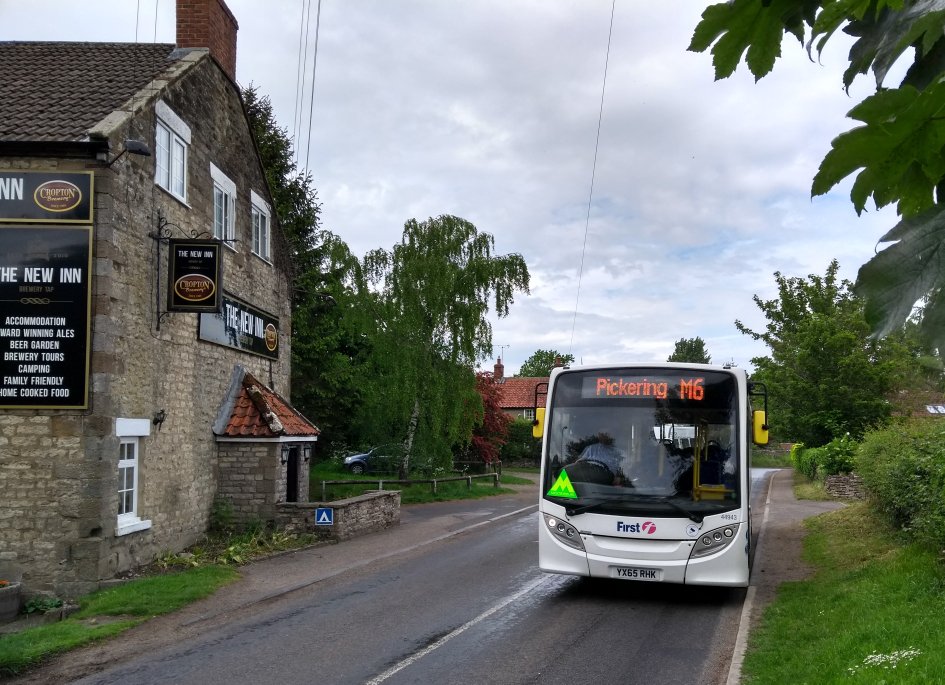 Your chariot awaits... Why drive to the <a href="/NewInnAtCropton/">New Inn At Cropton</a>  when <a href="/Moorsbus/">Moorsbus</a> will get you there from Pickering and many other places all day? 
Go on, enjoy that pint!