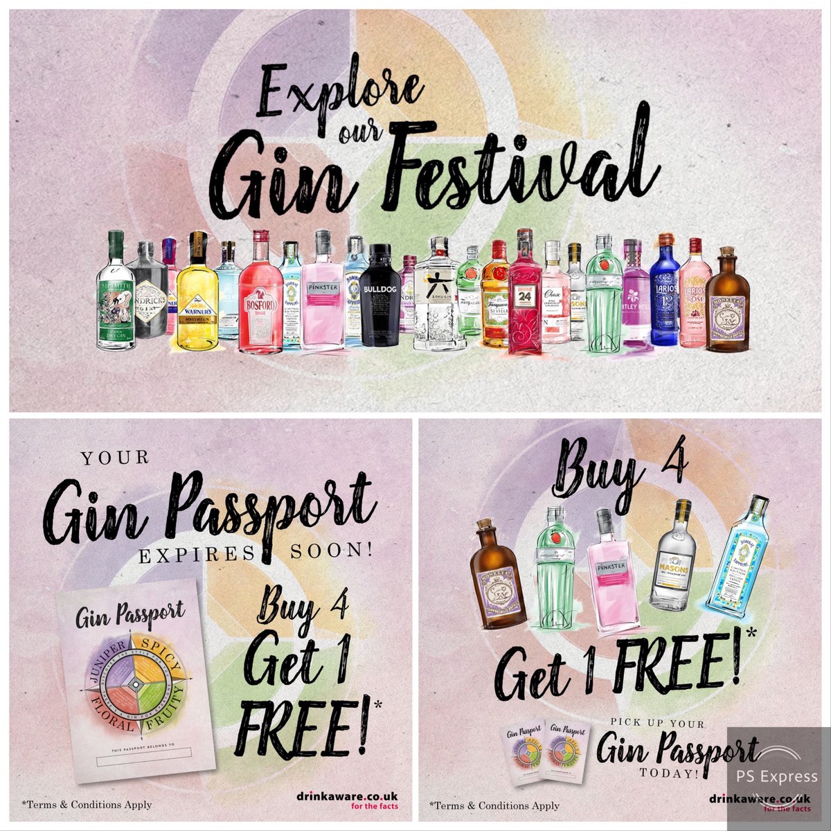 All month of May buy 4 Gins get 1 FREE