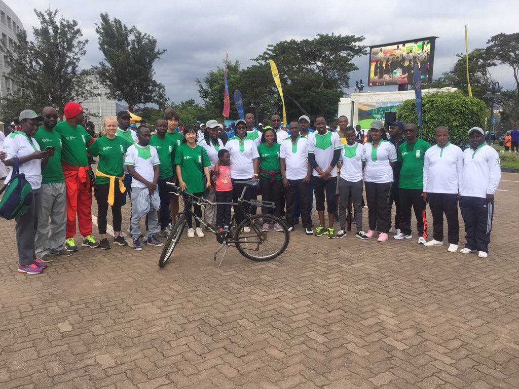 REMA_Rwanda's tweet photo. Thanking @UNDP_Rwanda @RIB_Rw and other stakeholders for joining @REMA_Rwanda in today’s mass sports #CarFreeDay where we also discussed on how we can jointly #BeatAirPollution  #WorldEnvironmentDay https://t.co/vOroo3Vqhq