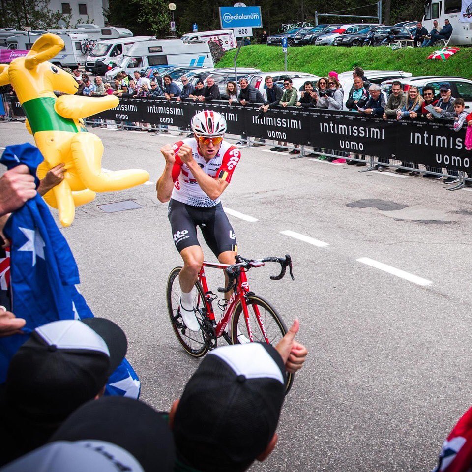 Trent_Wilson's tweet photo. This guy...... @HansenAdam never shy of entertaining our @GruppettoTours guests #giro102 #giro19.
Look out for us on course today, good luck!! https://t.co/MHLAfQBF6i