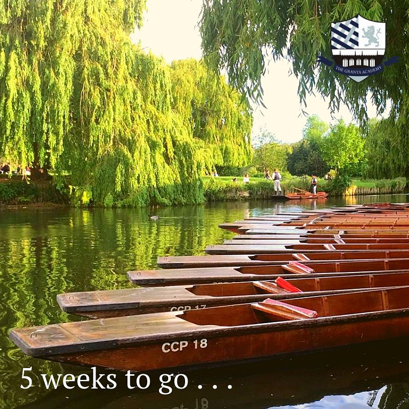 GrantaAcademy's tweet photo. What a beautiful day it is today in Cambridge and what makes it even better is that we know it’s only 5 weeks until we welcome our Summer Class of 2019. We can’t wait to meet you all!

#Punting #Punts #Cambridge #StudyinCambridge #University #UniversityinCambridge https://t.co/XOcTfCiJRP
