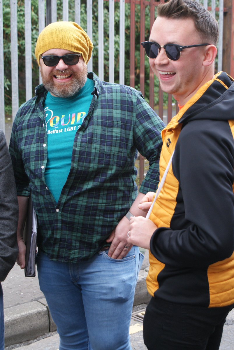 quirebelfast's tweet photo. We were delighted to have played a part in our first @transprideni event yesterday in Buoy Park. Was a fabulous atmosphere and we loved performing to a great audience! We even got our first photo with the newly elected Lord Mayor @johnfinucane !! https://t.co/FgJxVRTjlH
