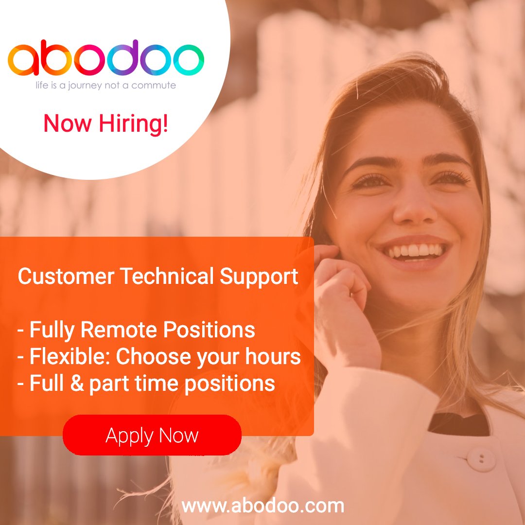 abodooskills's tweet photo. Are you looking for a new position?
Register & apply now to start your #SmartWorking journey!
Visit our website to register.
#RemoteWorking #TechnicalSupport #TechnicalHelpdesk https://t.co/PbJ4buWWqt