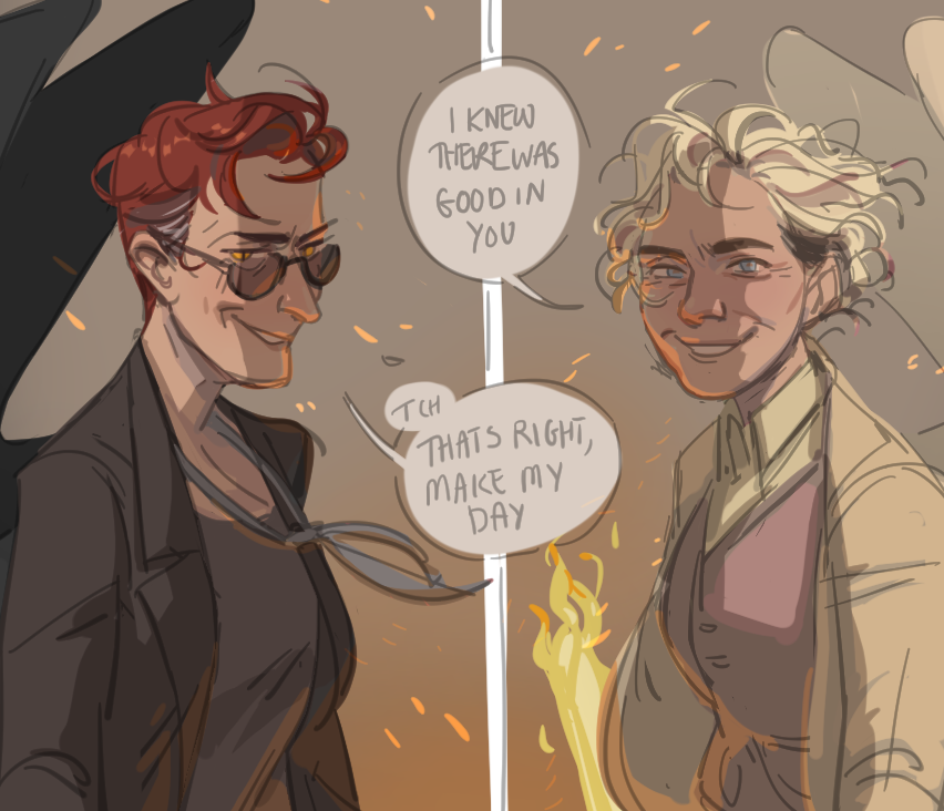 coloured that sketch, ineffable wives #goodomens 