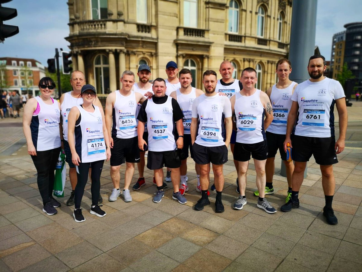 🏁 Congratulations to #TeamSapphire for completing the #Hull10k <a href="/runforall/">Jane Tomlinson’s Run For All</a> today! 👏