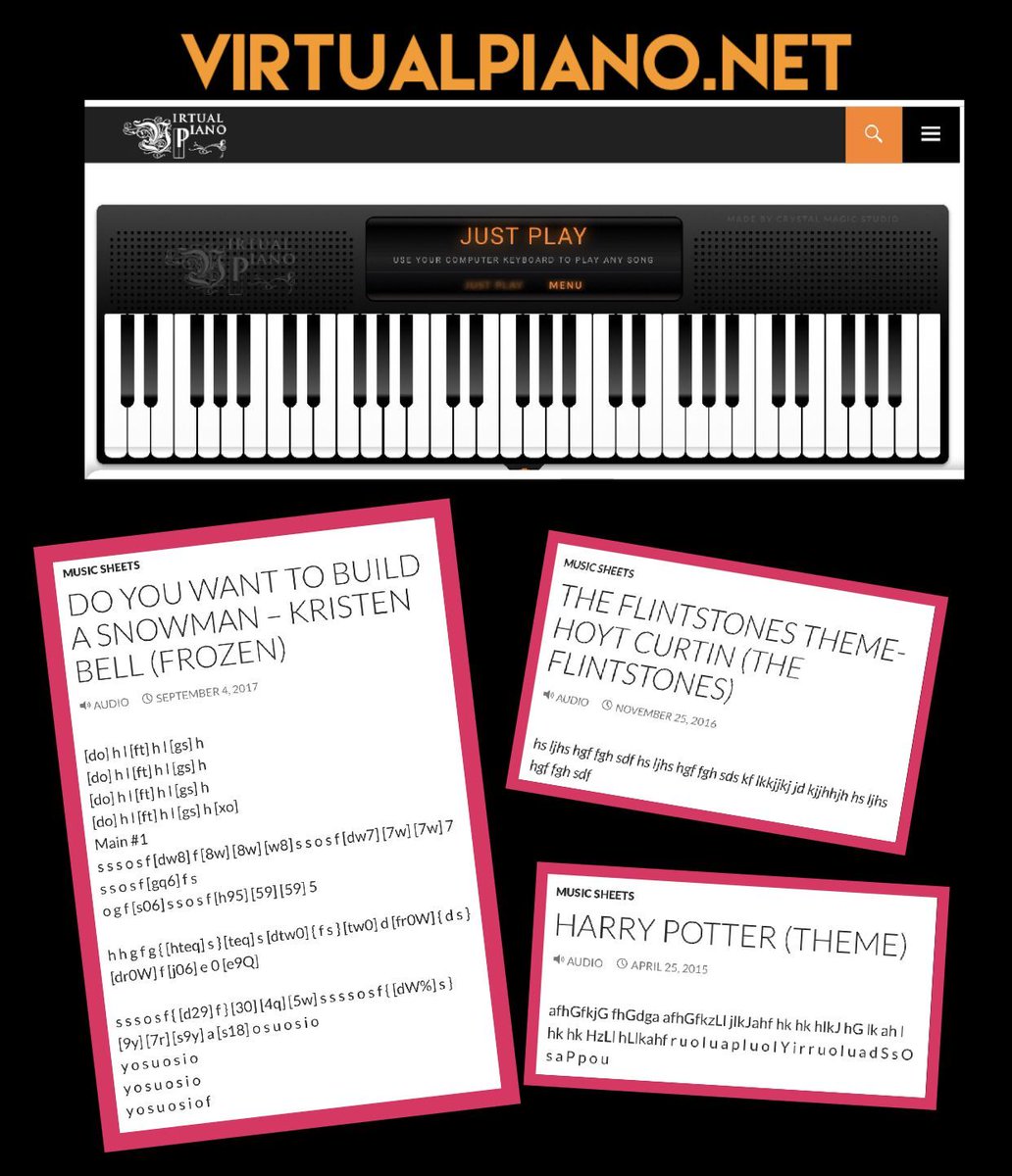 Roblox Keyboard Piano Sheets