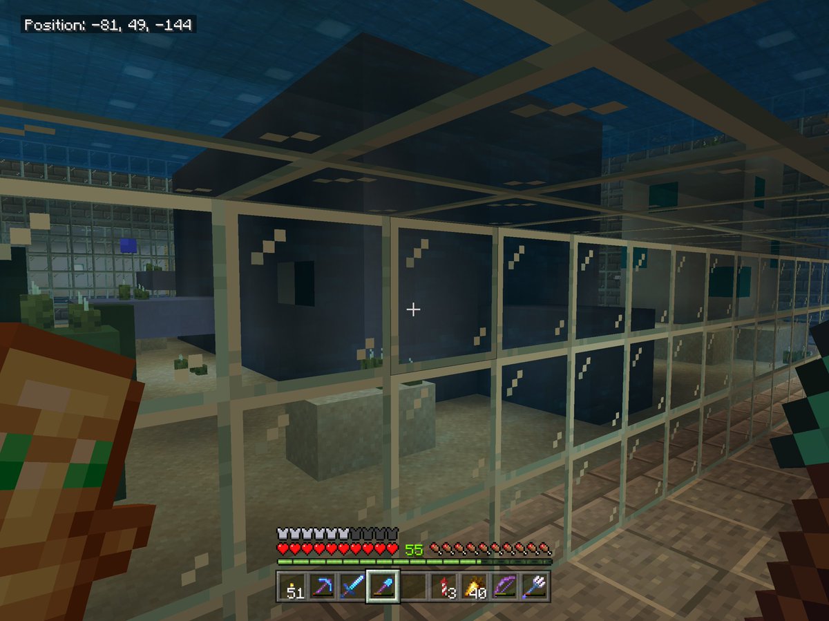 beta_mcpe1's tweet photo. Redesigned one of my #Minecraft Aquarium Pods today! I now have huge Dolphin Statue and a large Turtle Egg instead. 🐬🐢😊 https://t.co/y5nLtT2T4J