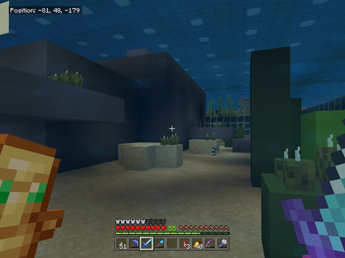 beta_mcpe1's tweet photo. Redesigned one of my #Minecraft Aquarium Pods today! I now have huge Dolphin Statue and a large Turtle Egg instead. 🐬🐢😊 https://t.co/y5nLtT2T4J