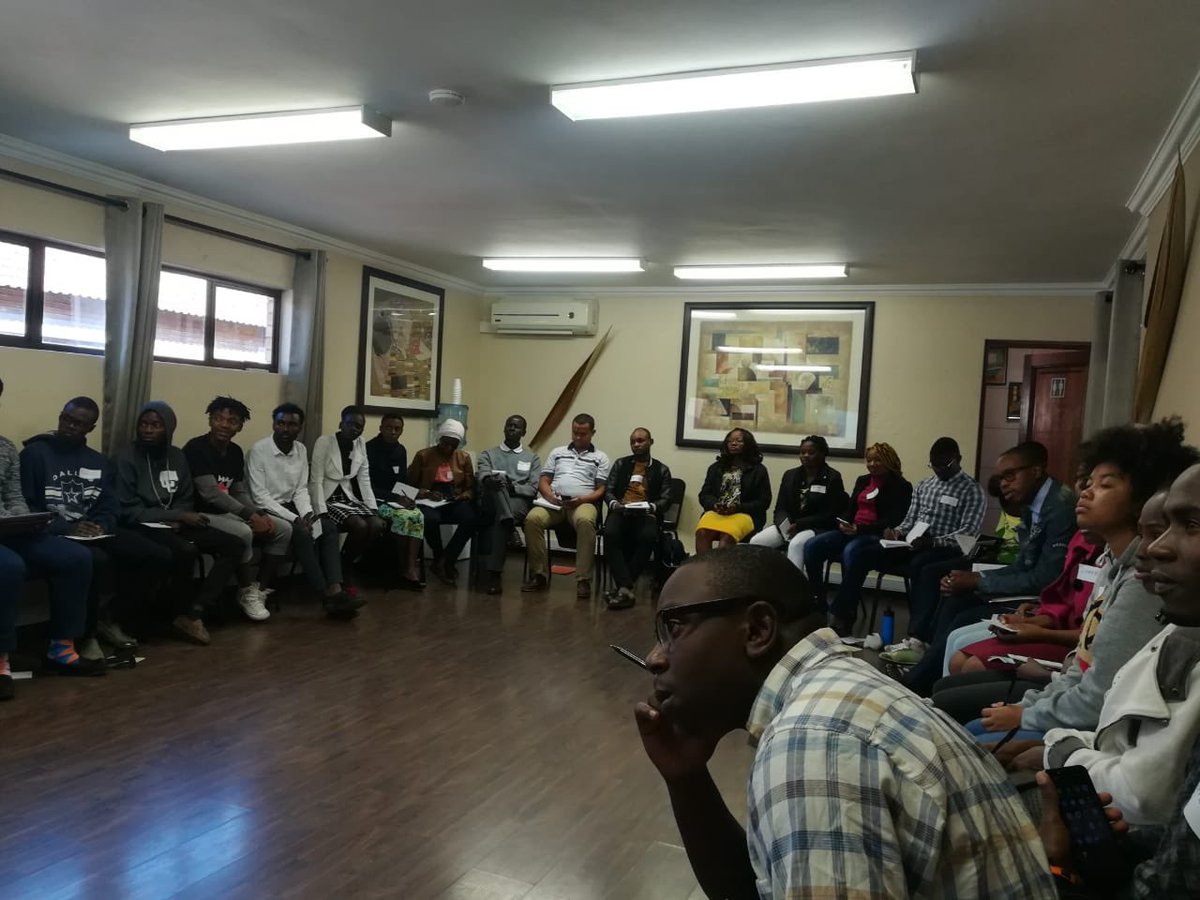 carloSanvee's tweet photo. Africa #YMCAs #S2C Ambassadors Meeting in Johannesburg to prepare for the General Assembly, the delivery of Power Spaces and planning for Change agent cohort 4  The young leaders are  aligning practical solutions to community dilemmas based on the Aspirations of #Agenda2063 https://t.co/0yZ0TOvvJc