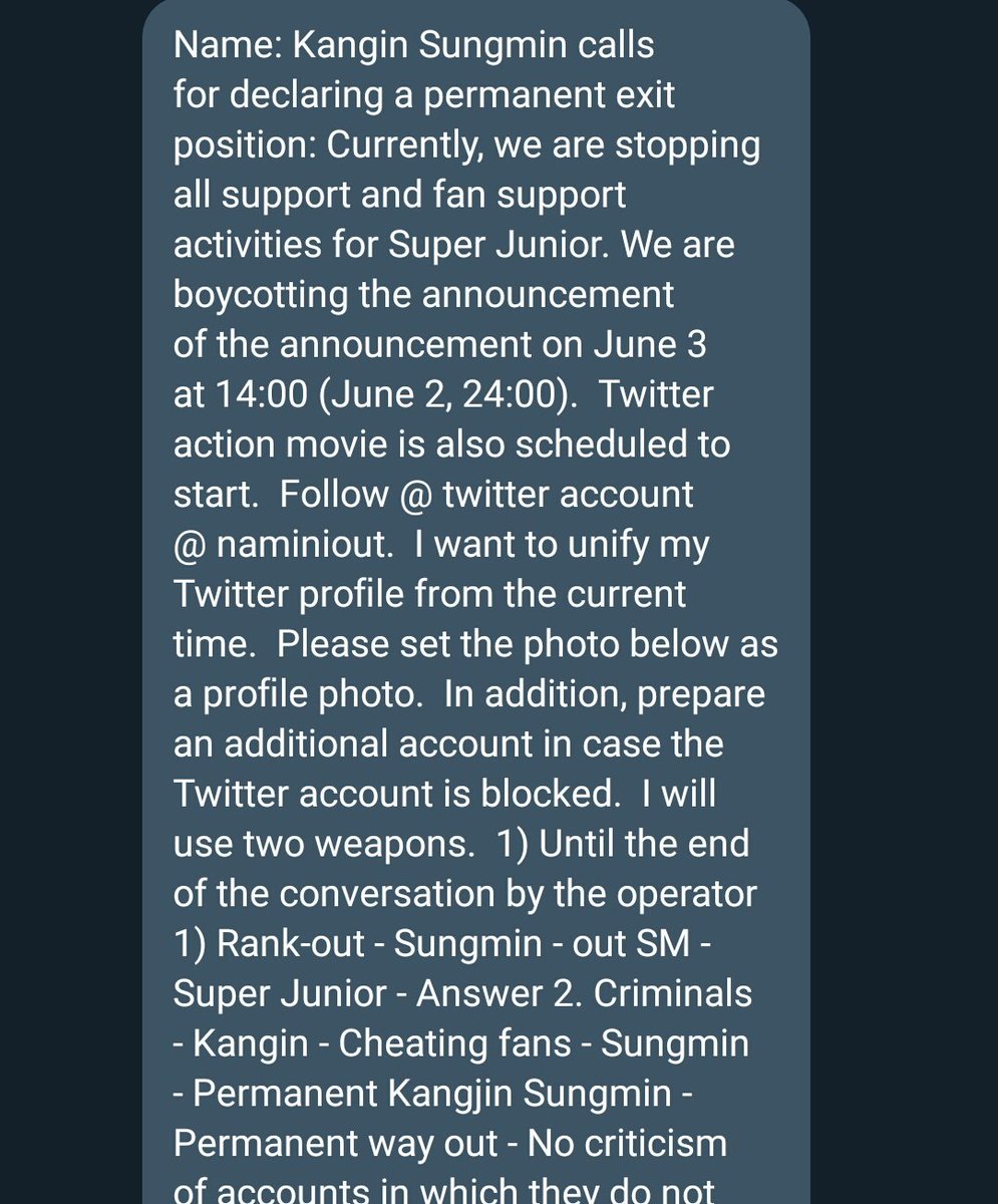 KanginArchive's tweet photo. Impt!

KELF are planning another boycott tomorrow this time to permanently remove Kangin and Sungmin from the group. They are threatening to stop all fan support/attendance (Rough trans)

Pls report twitter acct @/naminiout https://t.co/NRzD3LczSb