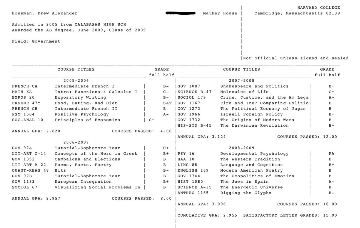 ILoveHarvard1's tweet photo. Bon dimanche à tous ! Et en cette fin d'année scolaire pour les étudiants d'Harvard, voici un relevé de notes pour que vous voyez à quoi peuvent ressembler ceux de vos personnages 👀 https://t.co/DUa1tbRU31