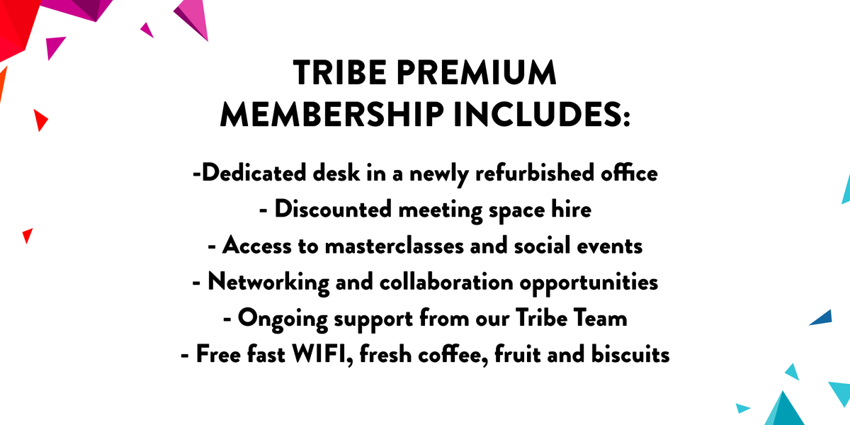 Are you looking to take your business to the next level? TribeYork has Premium Membership Desks available! For £100 per month, a membership will provide you with the space, tools and support you need to help run a successful business. Book your tour today! buff.ly/30H5F2r