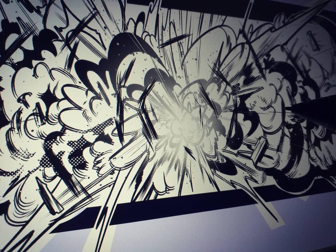 AndanBriane's tweet photo. Boom! My background in animation is finally panning out!
#makecomics #makeindiecomics #sequentialart #digitalsequencing #comicbooks #openforcommissions #commissionsopen #indiecomicskickstarter #kickstartercomics #artmakingprocess #comicspanel #clipstudiopaint #clipstudioassets https://t.co/oT2KxpfCwu