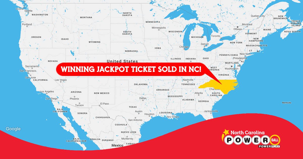 nclottery's tweet image. The winning #Powerball jackpot ticket was sold in North Carolina! A single ticket won the $344.6 million prize. Stay tuned, we’ll have more info soon!