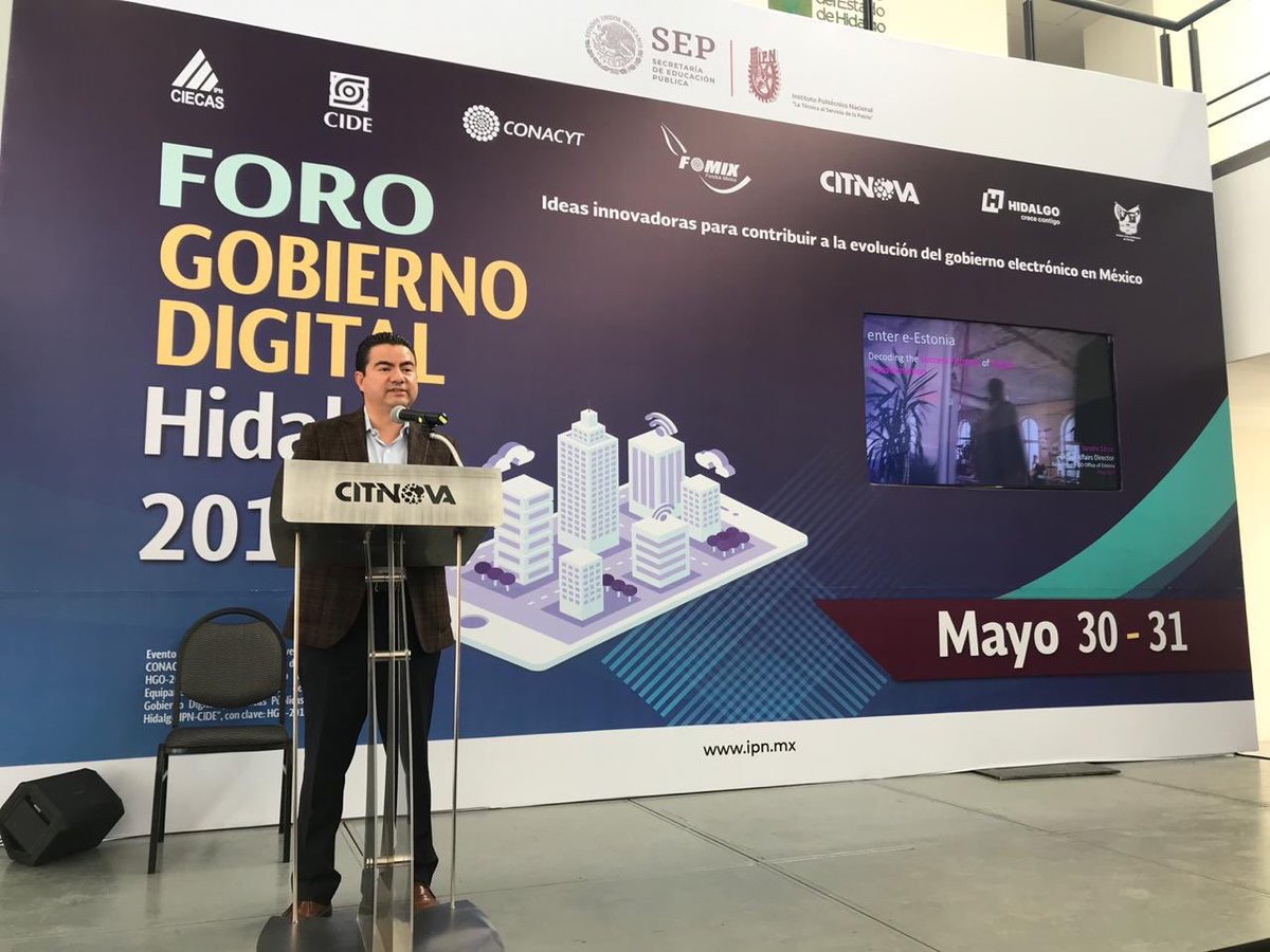 sofia_orozco's tweet image. #TransferenciaDeConocimiento #NodoHidalgo realiza  el Foro Gobierno Digital Hidalgo 2019, con la colaboración de  @IPN_CIECAS @CIDE_MX y Capítulo de Estonia 🇪🇪 de la @RedGlobalMX  #Innovación #Ciencis y #Tecnologia