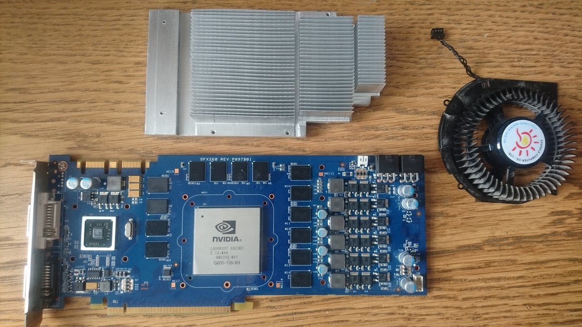 I pulled this card apart because it was stopping a pc from booting but then I realised the pc wasn't booting because the CPU power connector wasn't on and probably wasn't anything to do with this. I enjoyed seeing the big chips though, what an odd thing to enjoy.