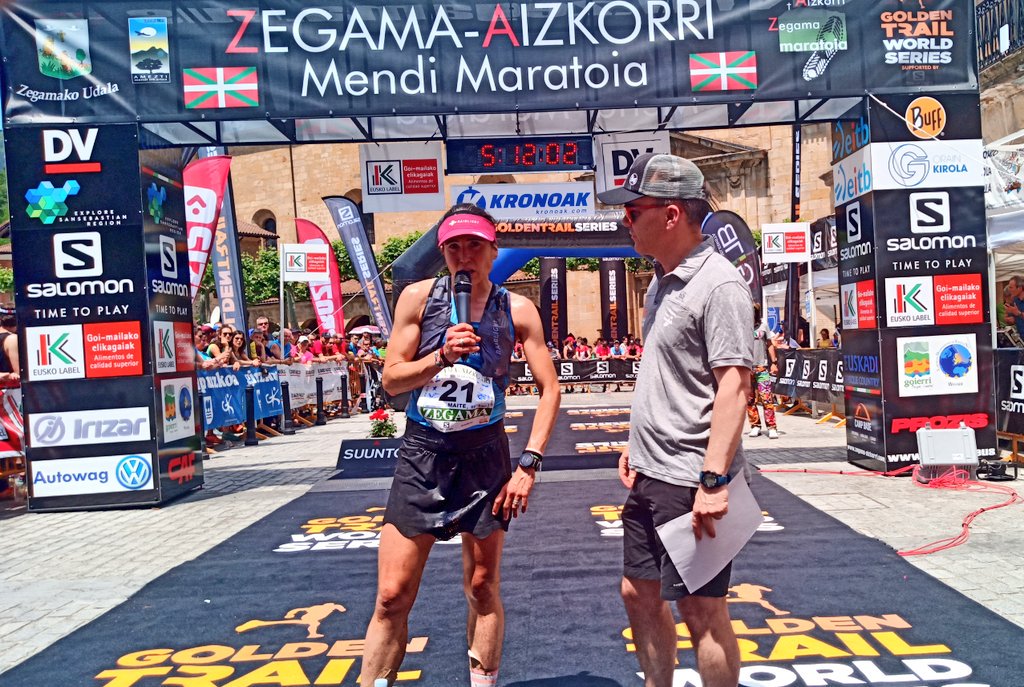 RaidlightES's tweet photo. Dándolo todo, hoy había para esto. Enhorabuena por llegar, @maitemaiora lo fácil es retirarse #zegama19 #TeamRaidLight https://t.co/vmcSmelMED