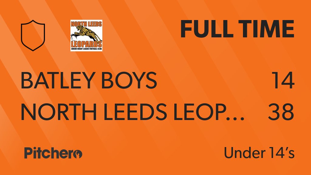 NLeedsLeopards's tweet photo. FULL TIME: Batley Boys 14 - 38 North Leeds Leopards Junior RLFC
#BATNOR #Pitchero
https://t.co/F5E4LKiZOA https://t.co/A03FRYHpW7