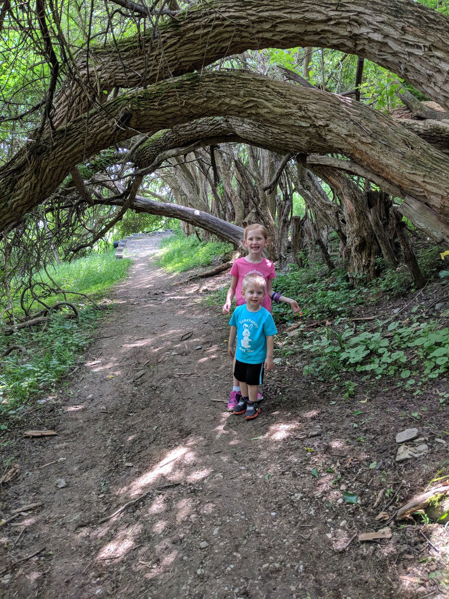 CoraRoush's tweet photo. We went to the fun #YorkCountyLibraries Summer Quest kick-off event at Nixon Park, followed our new Sky Map, took a hike to a "launch pad" (wooden marking post), and got our 1st of 30 markings. I'm excited to #getoutdoors and read lots this summer with my cuties! #goyork https://t.co/00KYkOOJVr